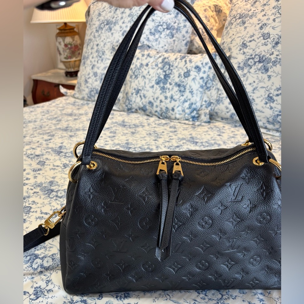 LOUIS VUITTON PONTHIEU PM BLACK HANDBAG